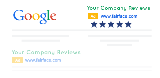Collect product reviews at Fairface